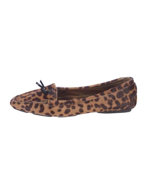Prada Ponyhair Animal Print Loafers