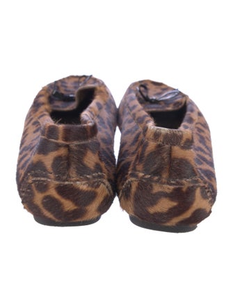 Prada Ponyhair Animal Print Loafers