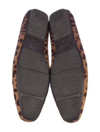 Prada Ponyhair Animal Print Loafers