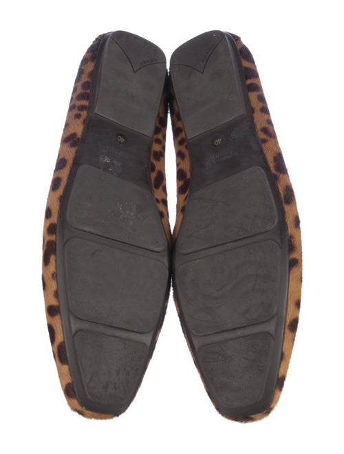 Prada Ponyhair Animal Print Loafers