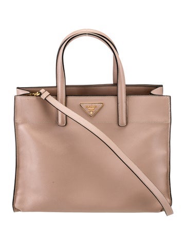 Prada Handle Bags Saffiano Leather Top Bag