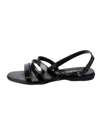 Prada Leather Slingback Sandals