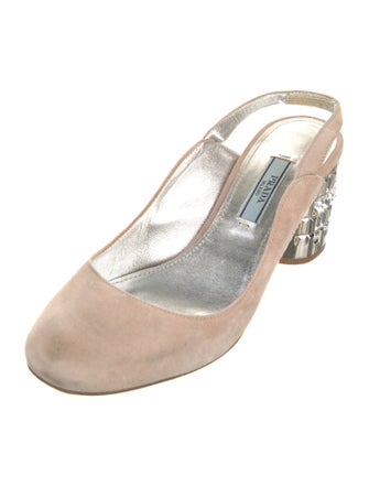 Prada Suede Slingback Pumps