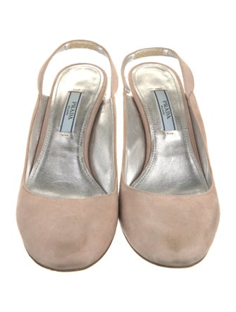 Prada Suede Slingback Pumps