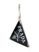 Prada Crystal Triangle Right Ear Single Drop Earring