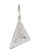 Prada Crystal Triangle Right Ear Single Drop Earring