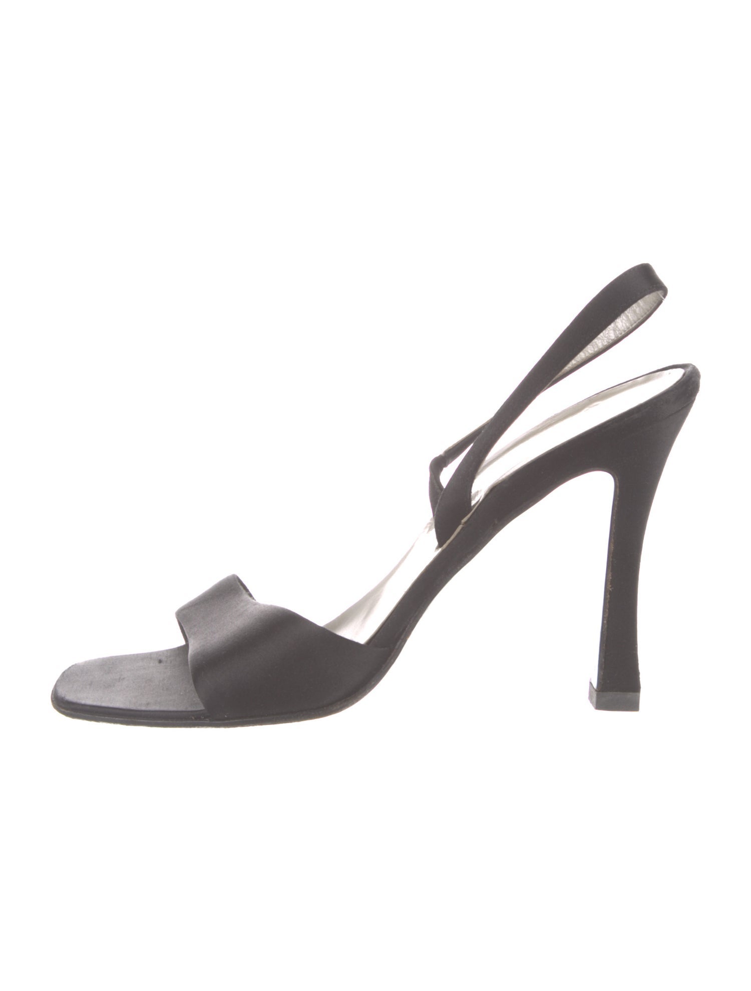 Prada Satin Slingback Sandals