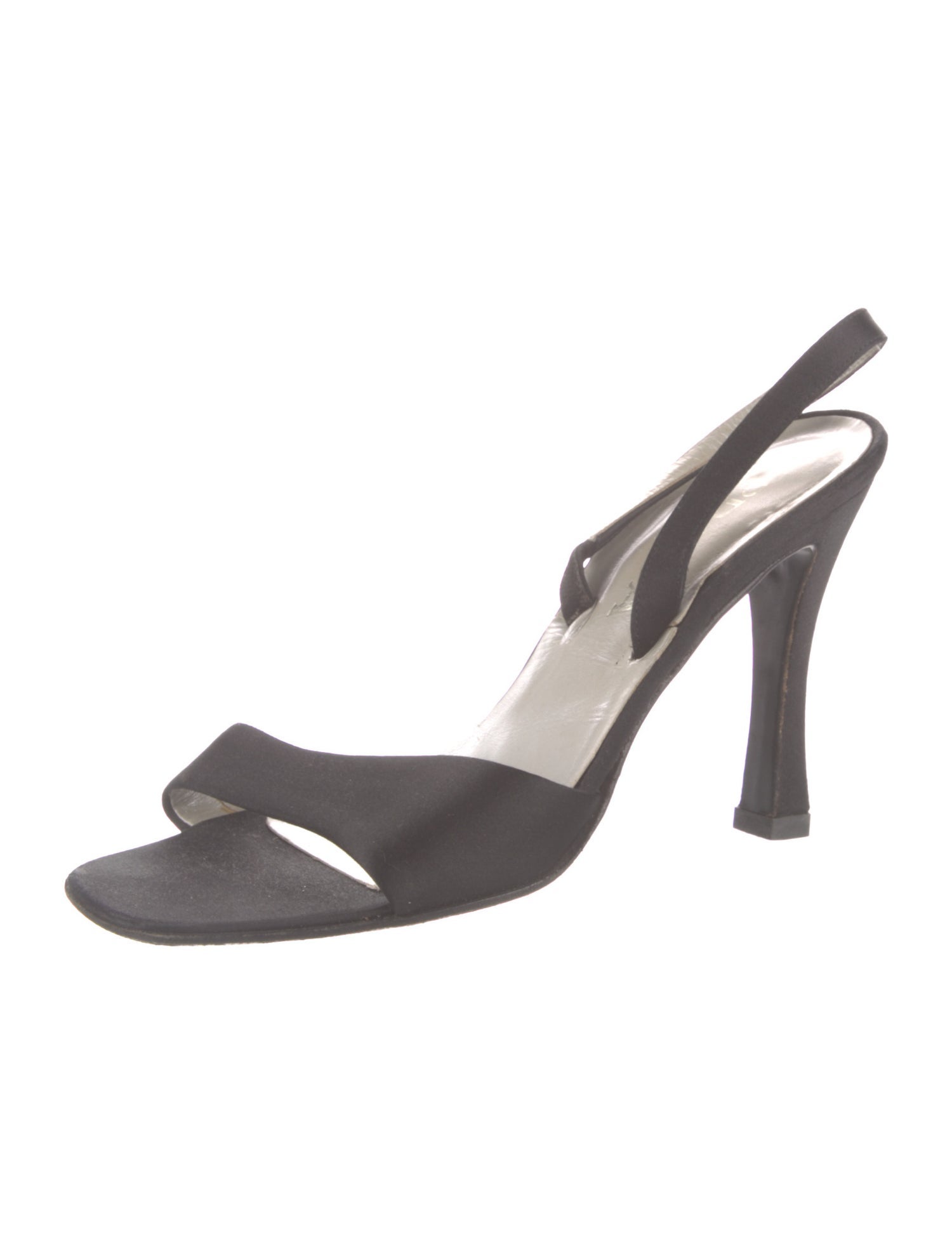 Prada Satin Slingback Sandals