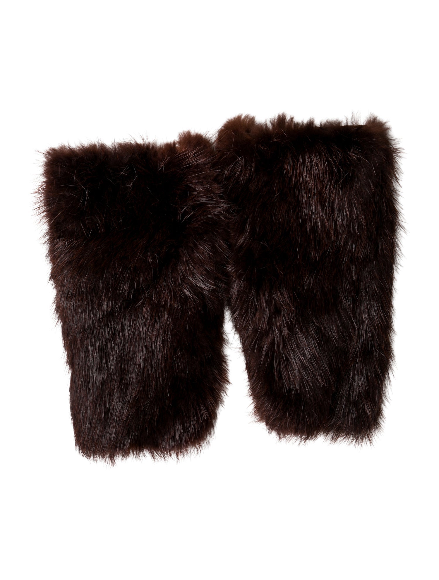 Prada Castoro Spitz Fur Cuffs