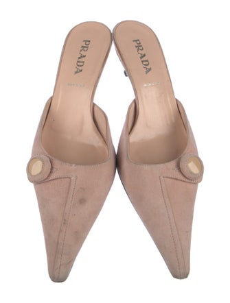 Prada Suede Mules