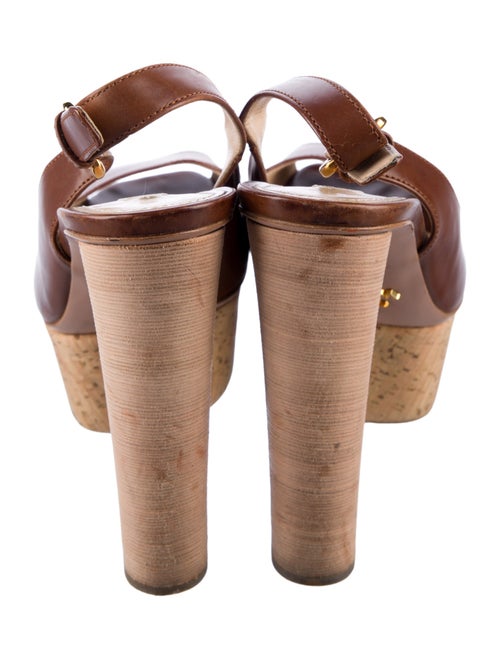 Prada Leather Slingback Sandals
