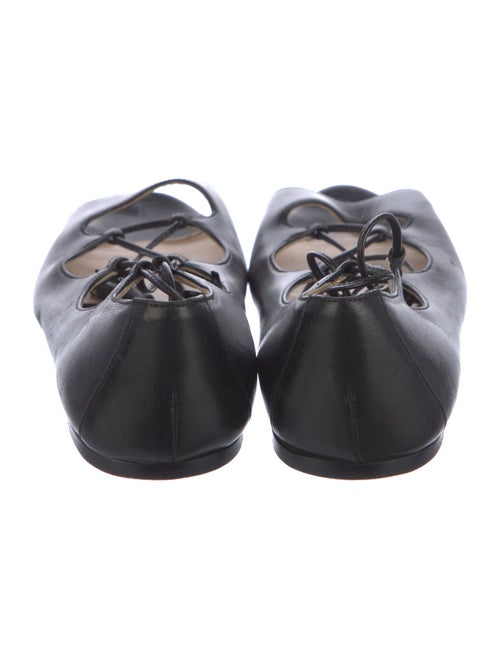 Prada Leather Tassel Accents Gladiator Sandals