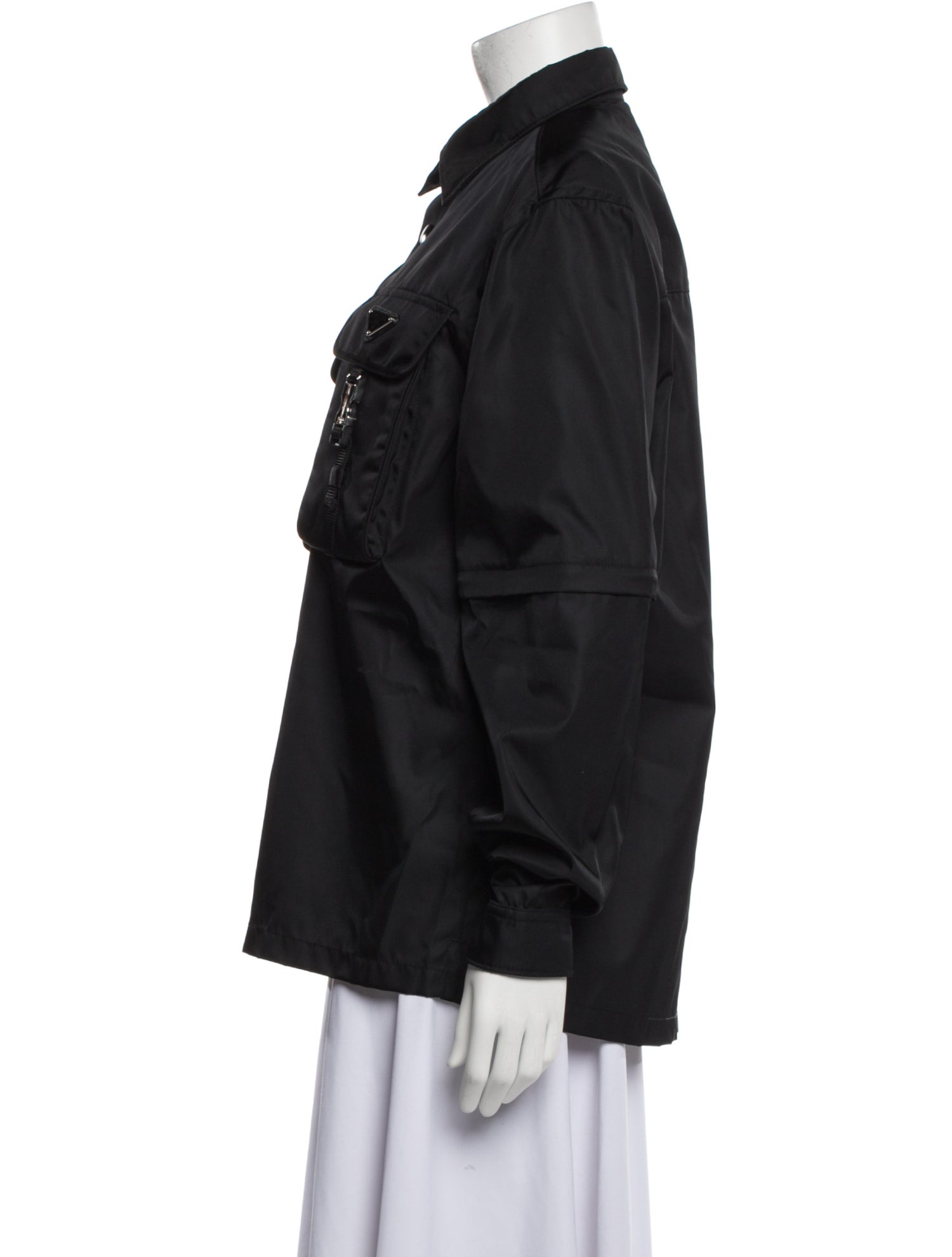 Prada 2022 Enameled Metal Triangle Shirt