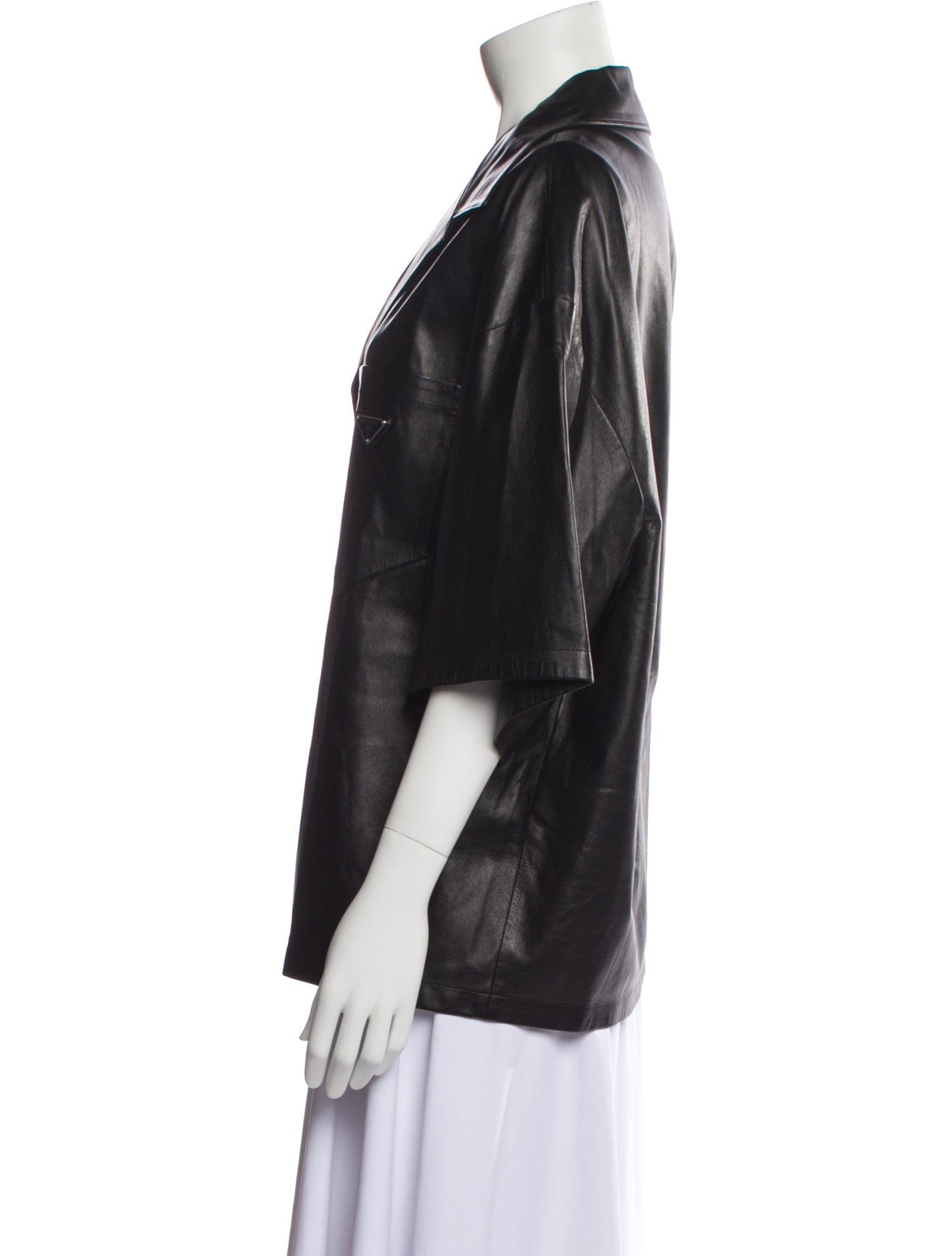 Prada 2022 Enameled Metal Triangle Shirt