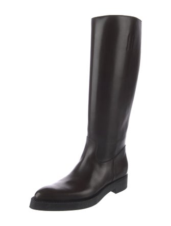 Prada Leather Riding Boots