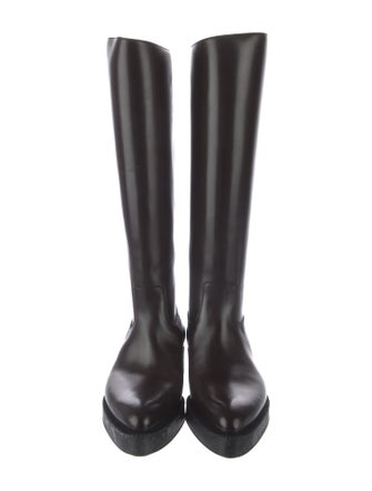 Prada Leather Riding Boots
