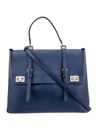 Prada Saffiano Cuir Leather Shoulder Bag