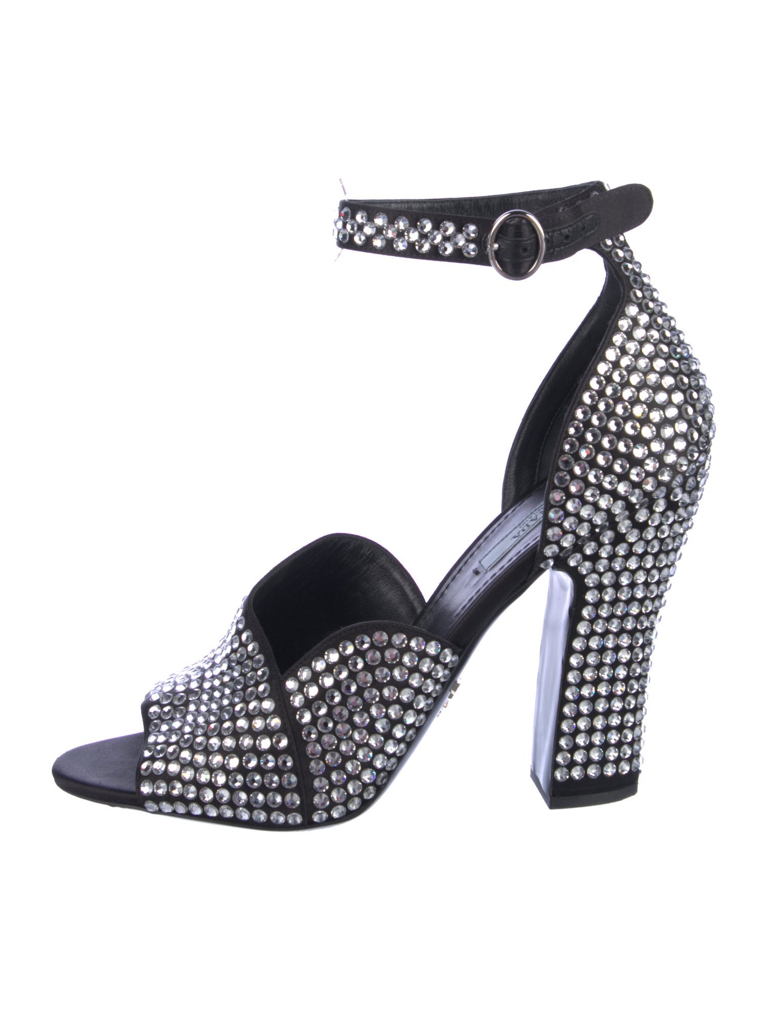Prada Crystal Embellishments D'Orsay Pumps