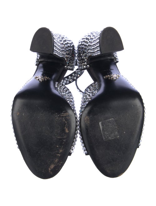Prada Crystal Embellishments D'Orsay Pumps