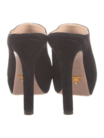 Prada Suede Mules