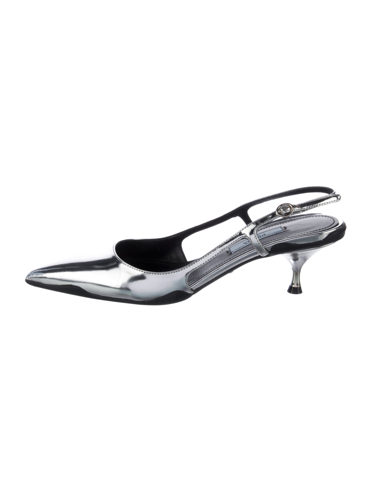 Prada Patent Leather Slingback Pumps