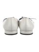 Prada Leather Bow Accents Flats