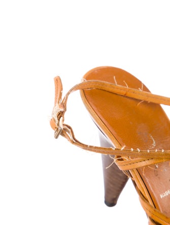 Prada Leather Cutout Accent Slingback Pumps