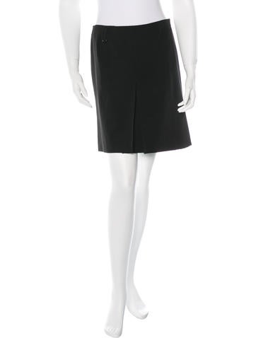 Prada Pleated A-Line Skirt