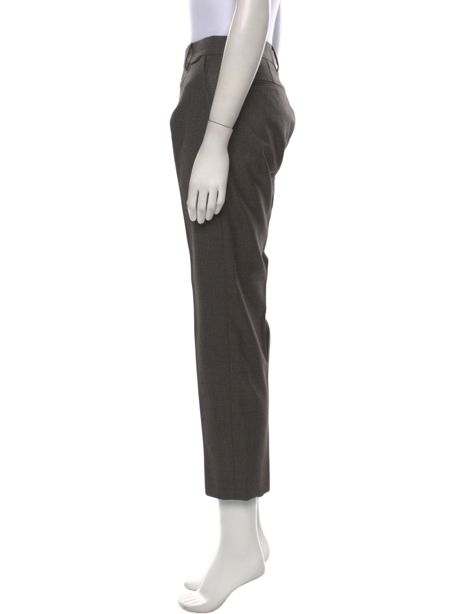 Prada Virgin Wool Straight Leg Pants