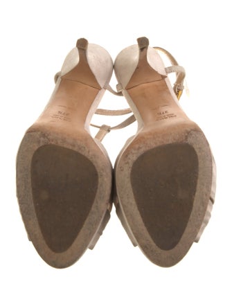 Prada Suede T-Strap Sandals