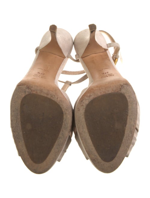 Prada Suede T-Strap Sandals