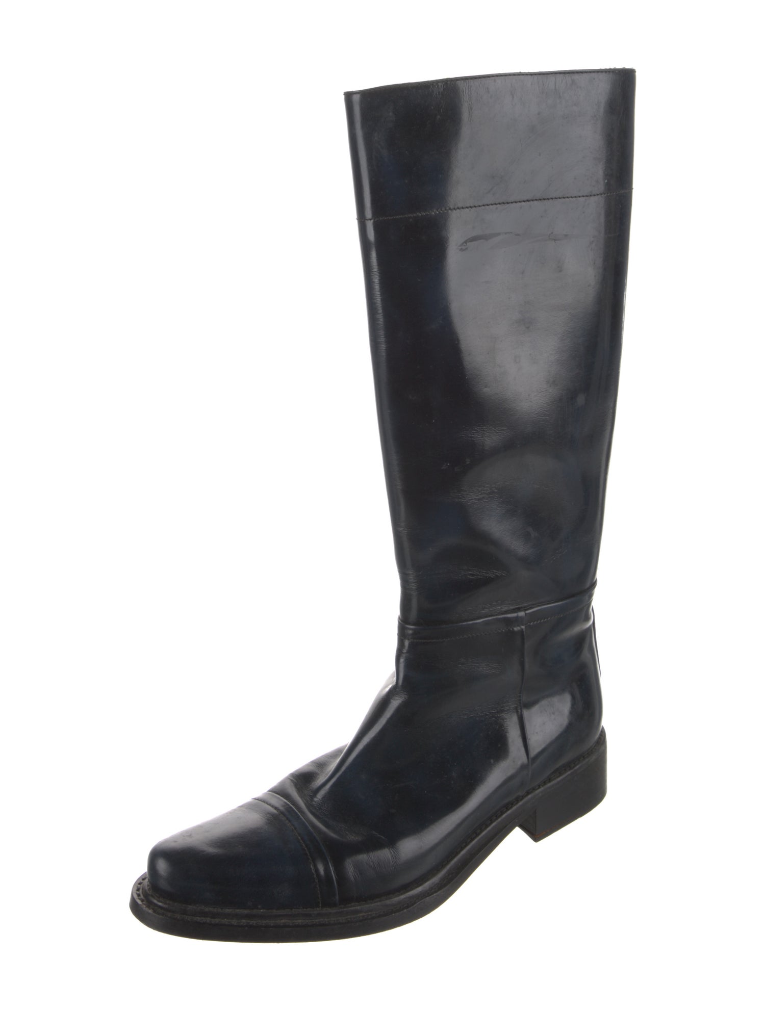 Prada Leather Riding Boots