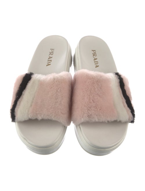 Prada Faux Fur Slides