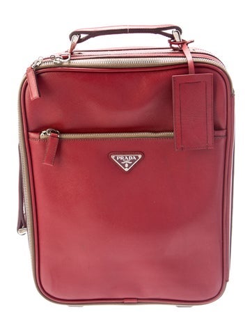 Prada Luggage and Travel Saffiano Leather Suitcase