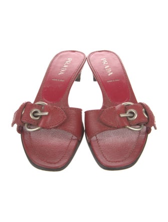 Prada Leather Slides