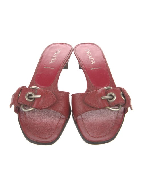 Prada Leather Slides