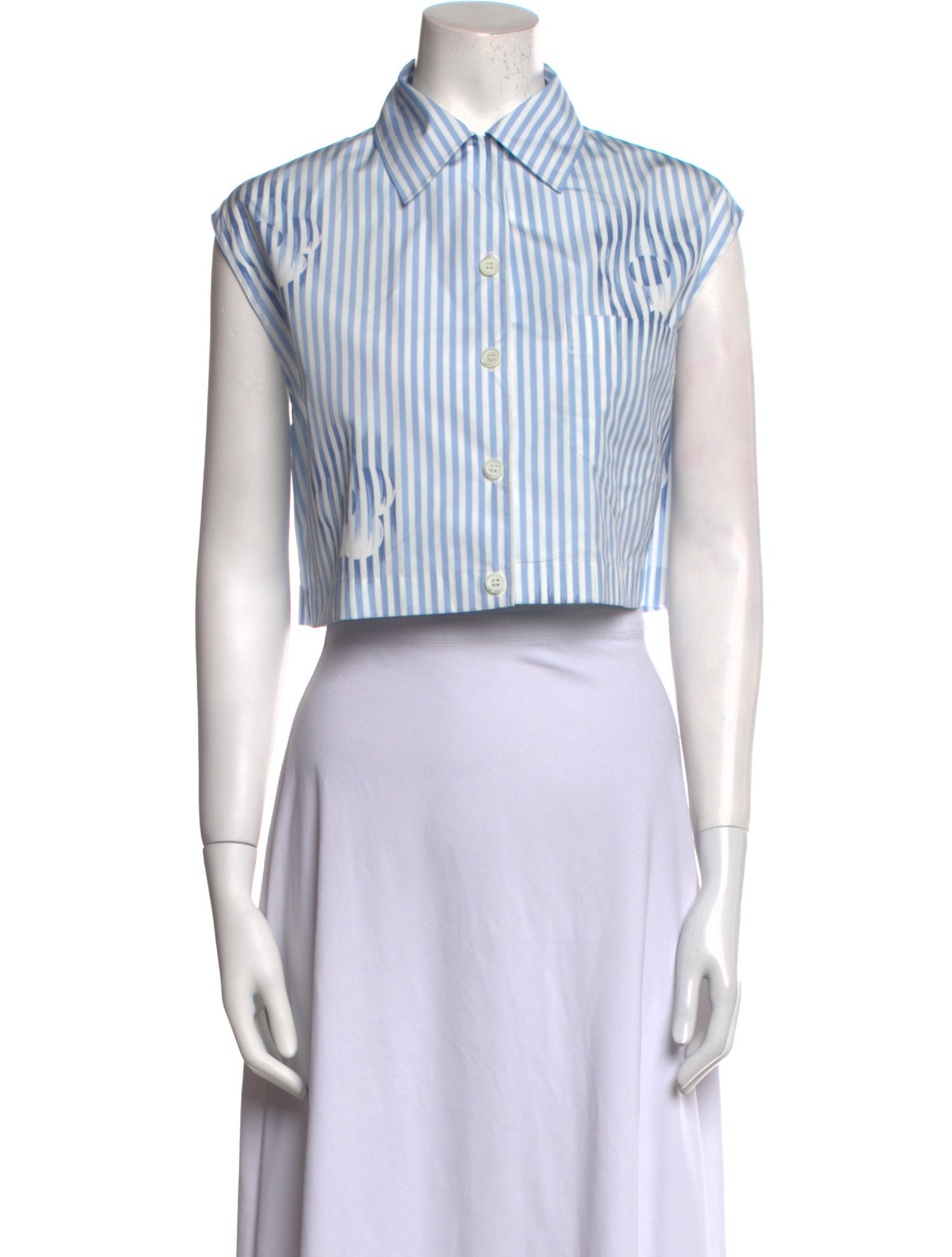 Prada 2022 Striped Crop Top w/ Tags