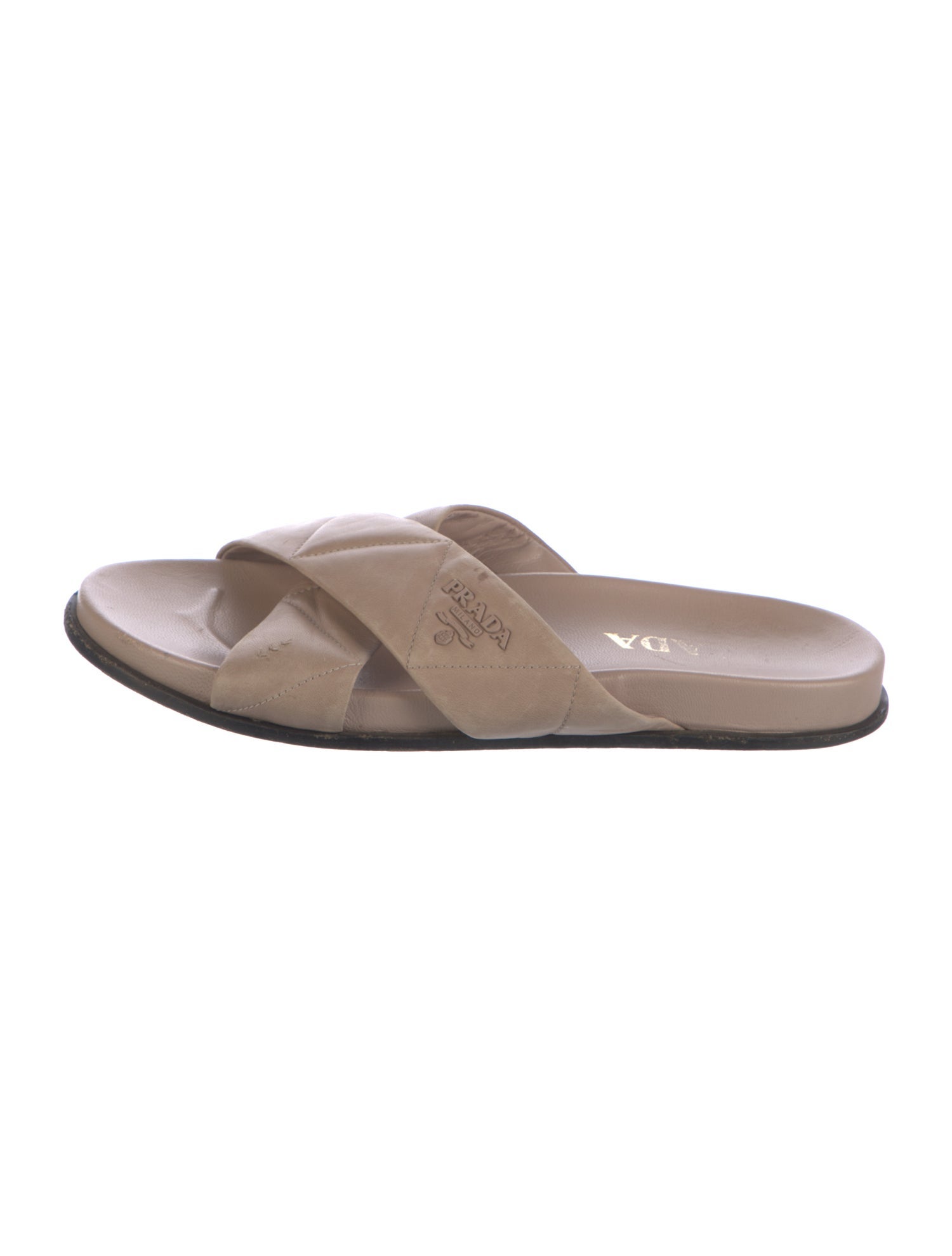 Prada Leather Slides