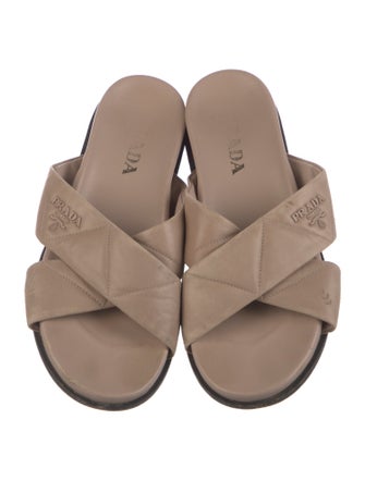 Prada Leather Slides