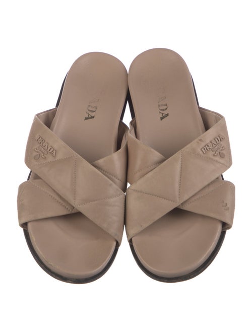 Prada Leather Slides