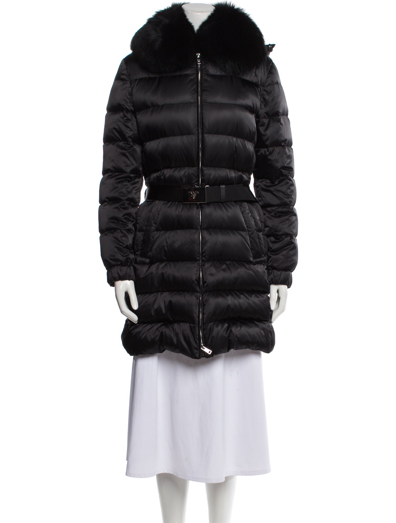 Prada 2015 Nylon Fur Coat