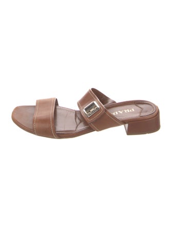 Prada Leather Slides