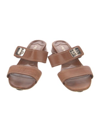 Prada Leather Slides