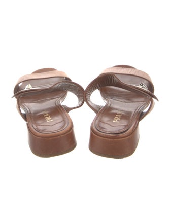 Prada Leather Slides