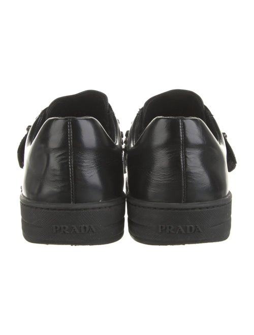 Prada Leather Printed Sneakers