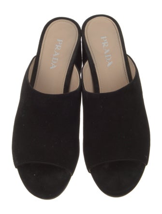 Prada Suede Slides