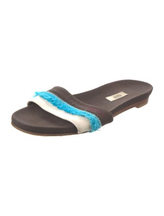 Prada Canvas Printed Slides