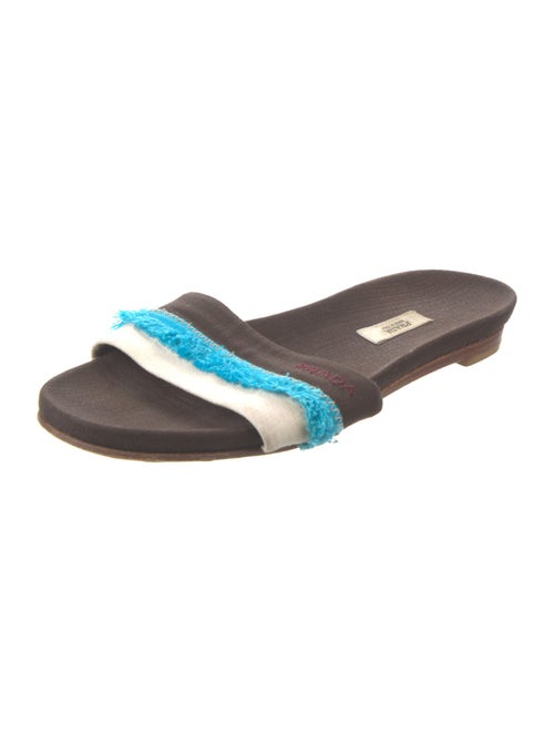 Prada Canvas Printed Slides