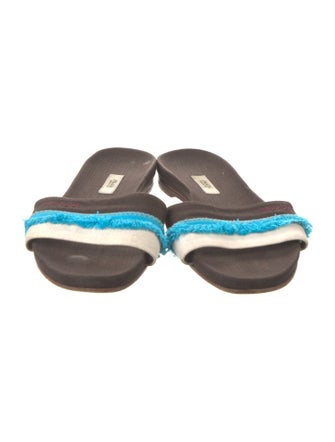 Prada Canvas Printed Slides