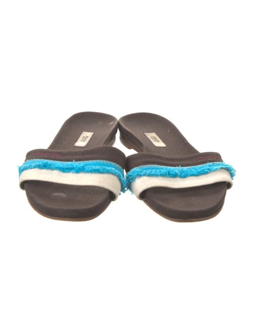 Prada Canvas Printed Slides